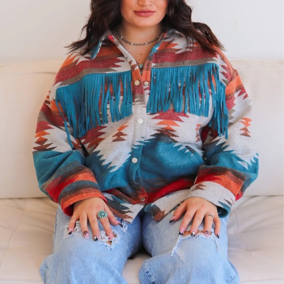 Aztec fringe jacket - Picture 1 of 2